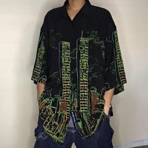 Key To The City Skyline Button Up Top - Image 2